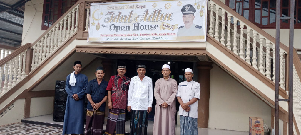 Open House Pemerintah Gampong Meudang Ara bersama Masyarakat pada hari raya Idul Adha 1444 H